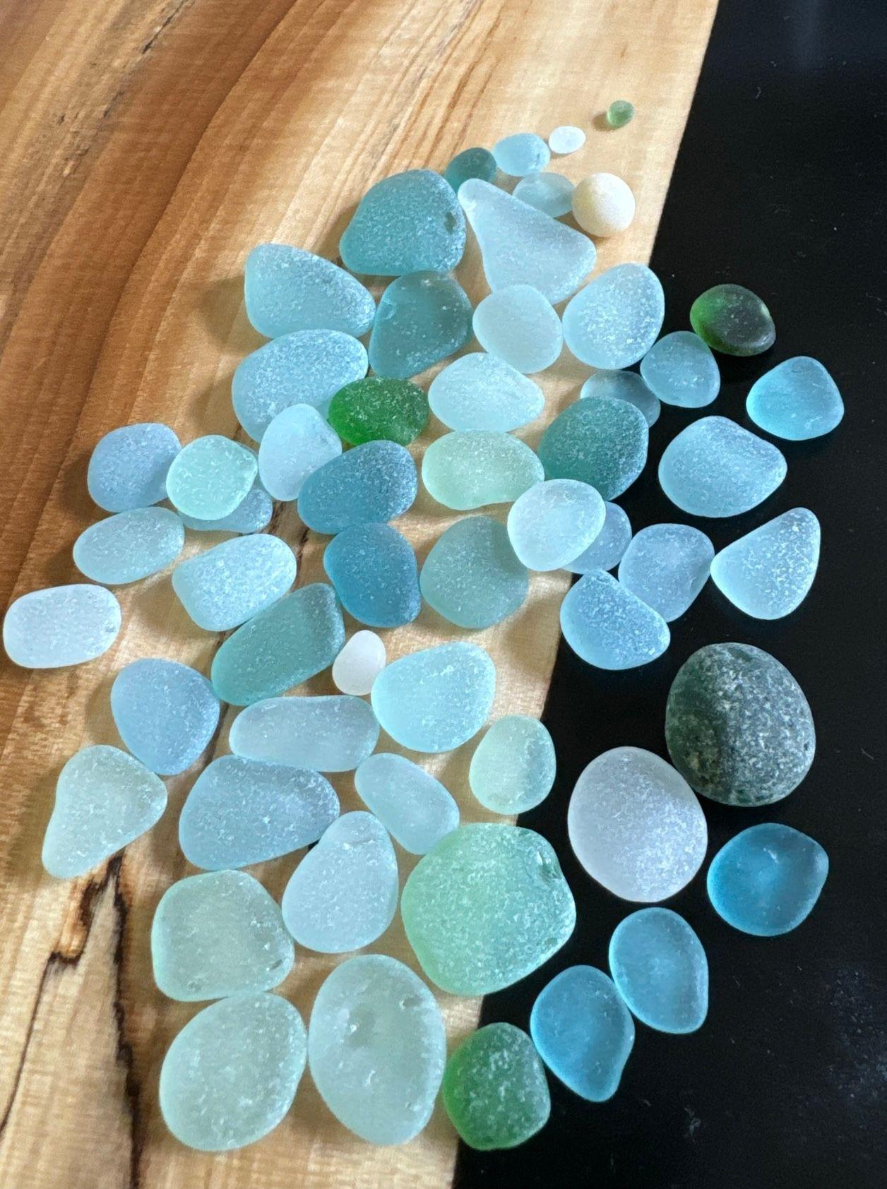 Blue sea glass