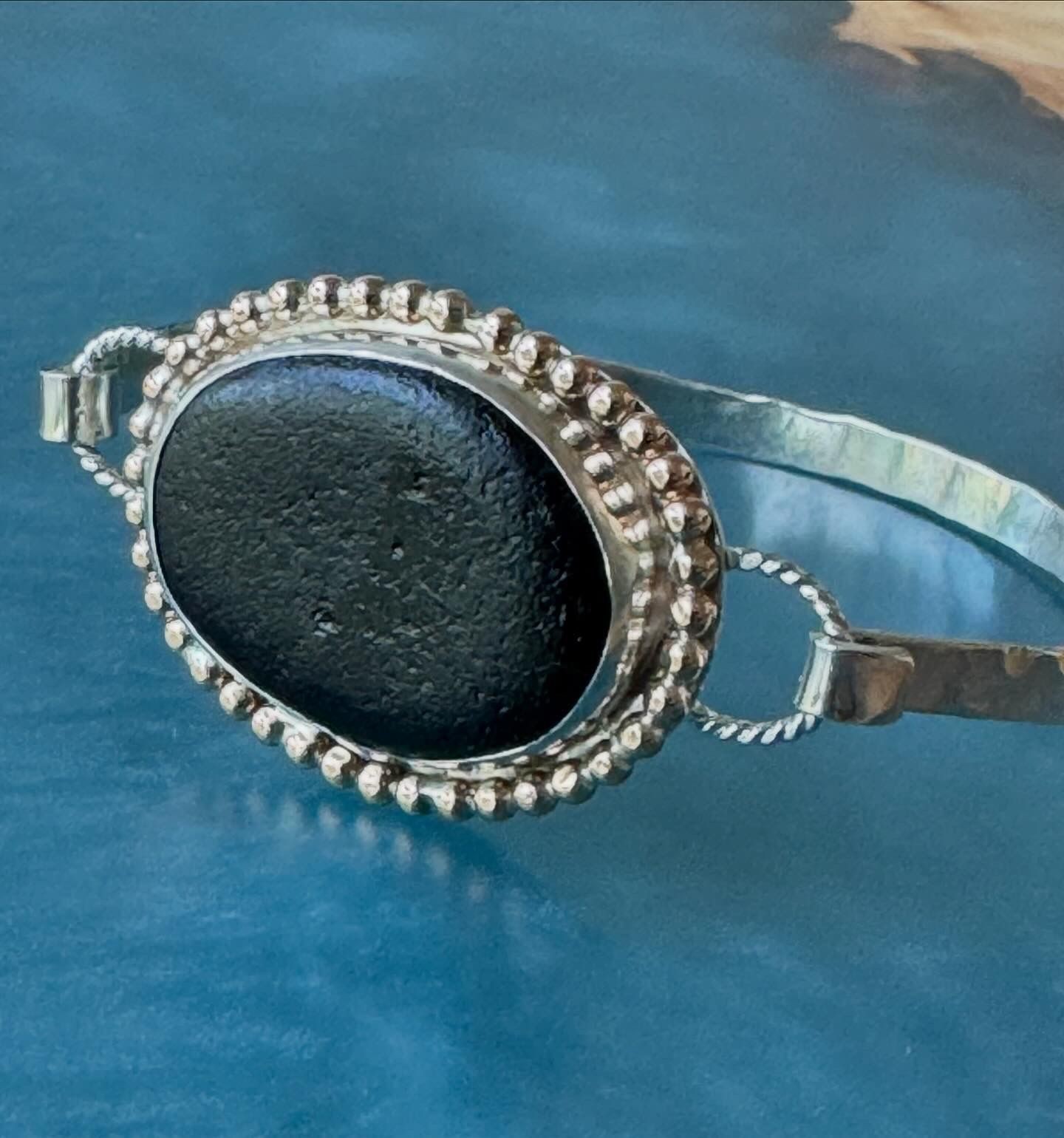 Black Sea glass bracelet 